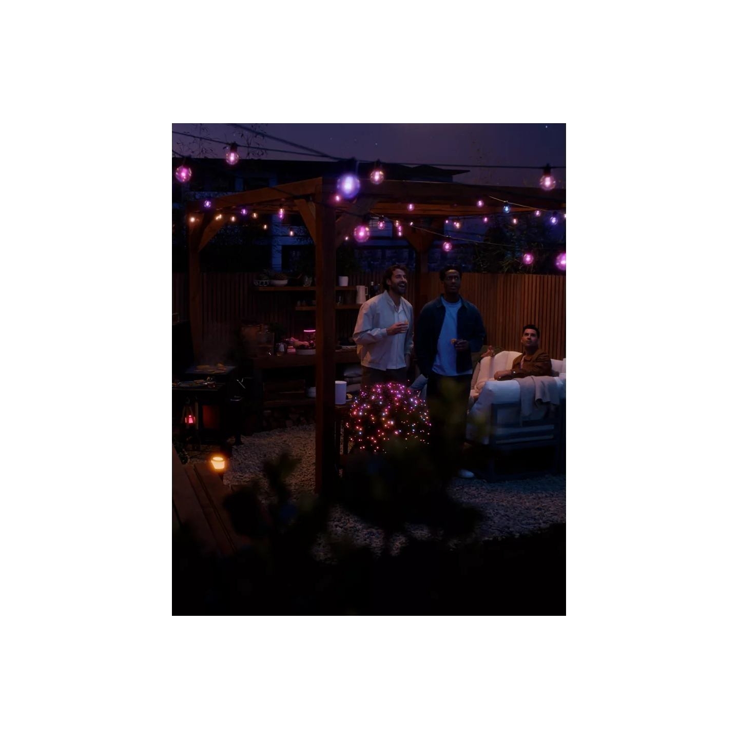 Philips Hue Hue Festavia Globe Outdoor String Lights, 14m Extension | 30 W