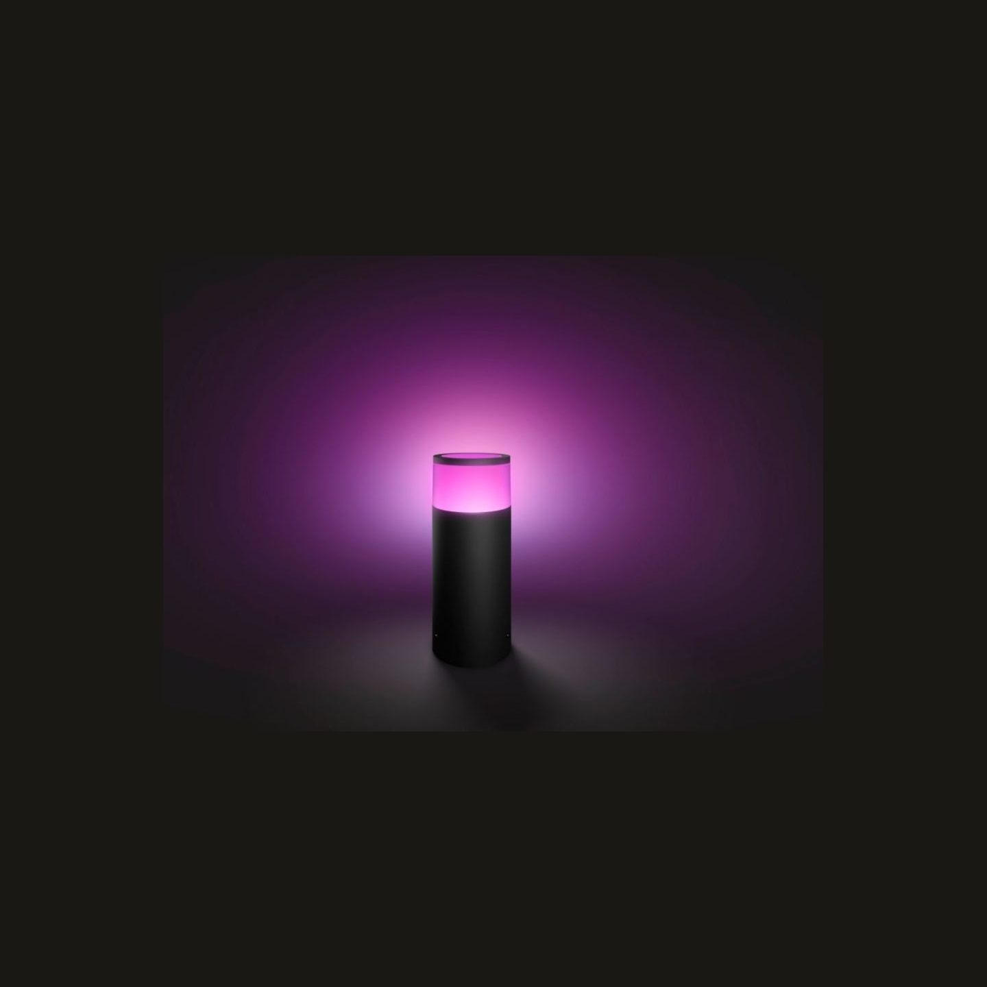 Philips Hue WCA Calla Outdoor Bollard, Black | 8 W | 2000-6500 Hue White Colour Ambiance