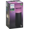Philips Hue WCA Calla Outdoor Bollard, Black | 8 W | 2000-6500 Hue White Colour Ambiance