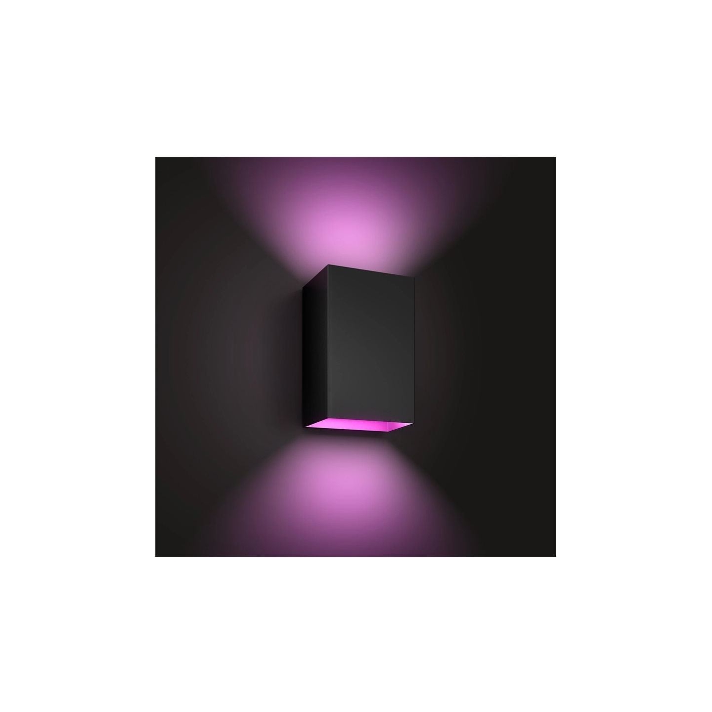Philips Hue WCA Resonate Outdoor Wall Lantern, Black | 8 W | 2000-6500 Hue White Colour Ambiance