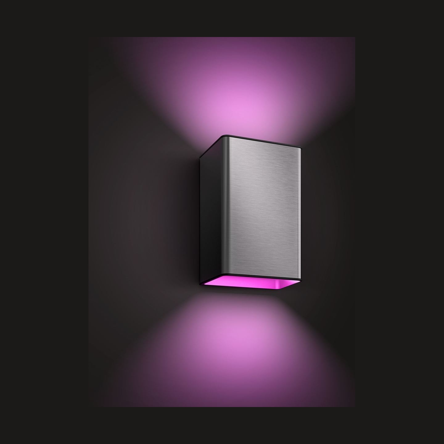 Philips Hue WCA Resonate Outdoor Wall Lantern, Inox | 8 W | 2000-6500 Hue White Colour Ambiance