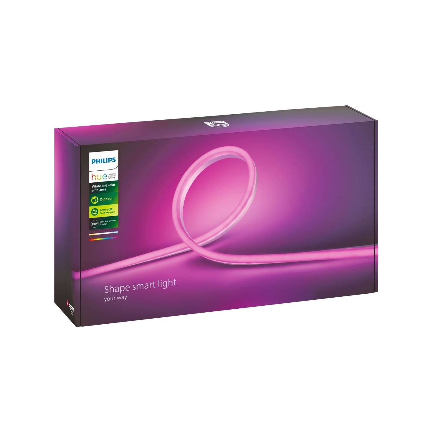 Philips Hue | Lightstrip | Hue White and Colour Ambiance | 37.5 W | White and colored light