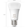 Philips Hue WCA Starter Kit 9W A60 E27, 3pcs, Bridge, Switch | E27 | 9 W | RGBW 2000-6500K | Bluetooth and Zigbee