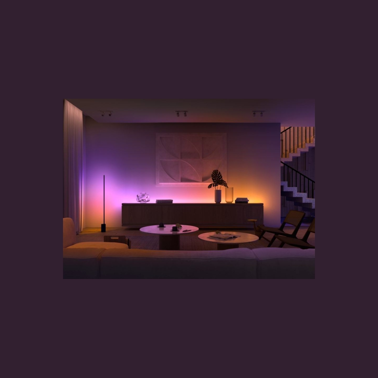 Philips Hue | Lightstrip Extension | Hue Gradient Lightstrip 1m Extension | White and colored light