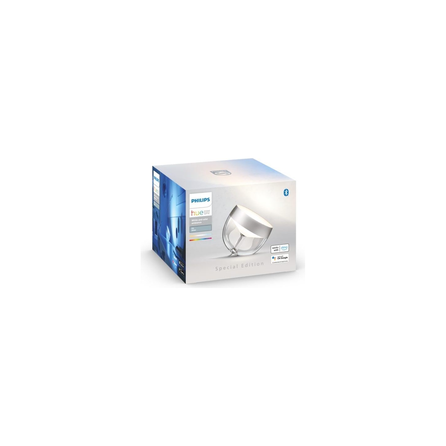 Philips Hue | Hue Iris Portable Lamp, Silver Special Edition | Silver | Portable lamp