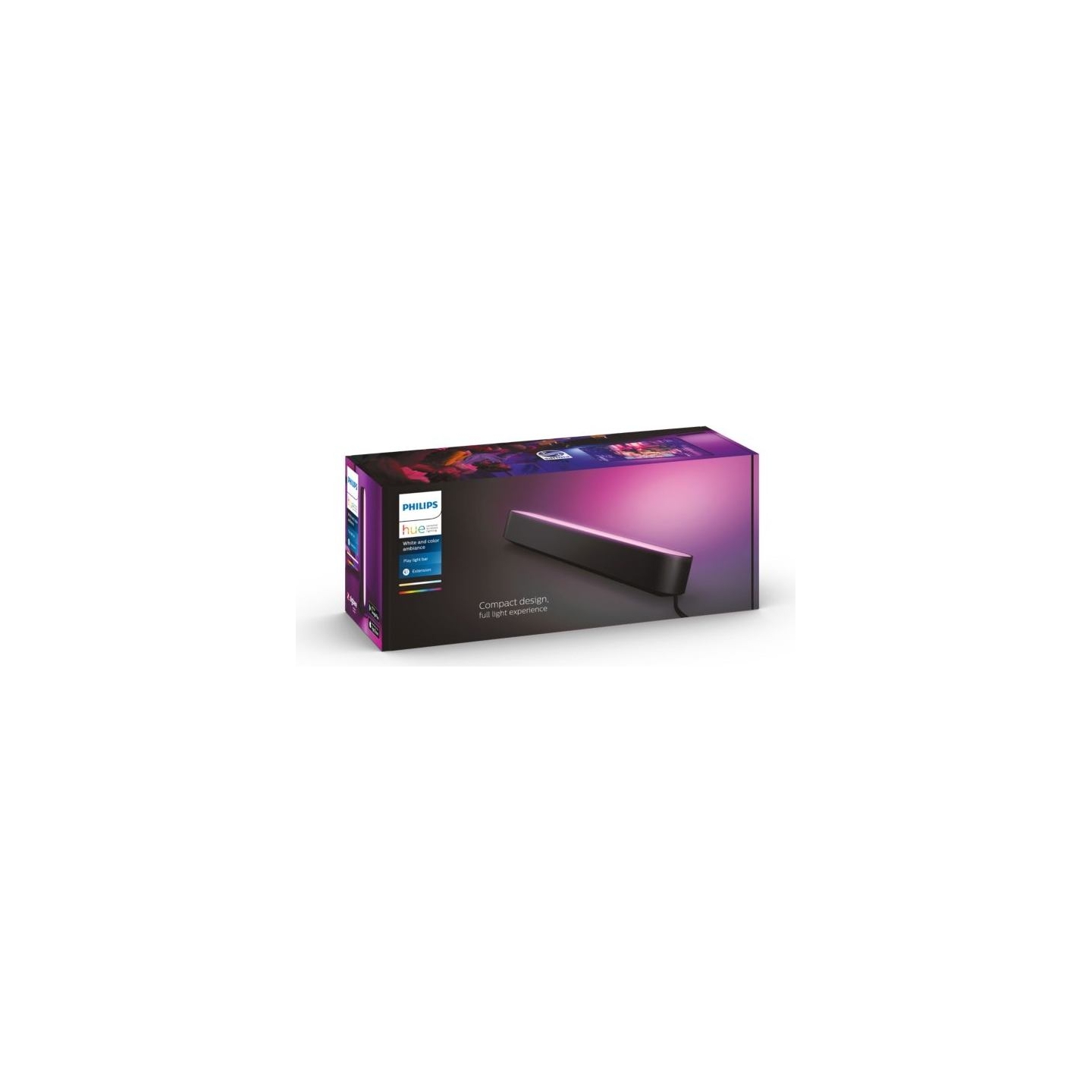 Philips Hue | COL Play Light Bar Extension, Black | 42 W | 2000-6500 Hue White Color Ambiance