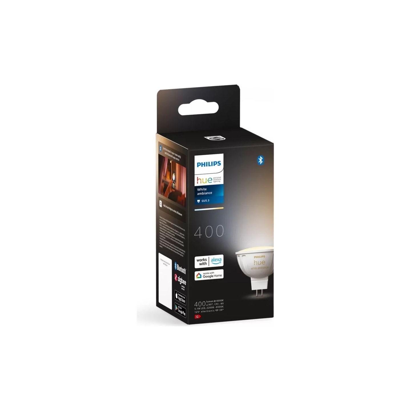 Philips Hue WA 12V MR16 | GU5.3 | 5.1 W | Warm to cool white light