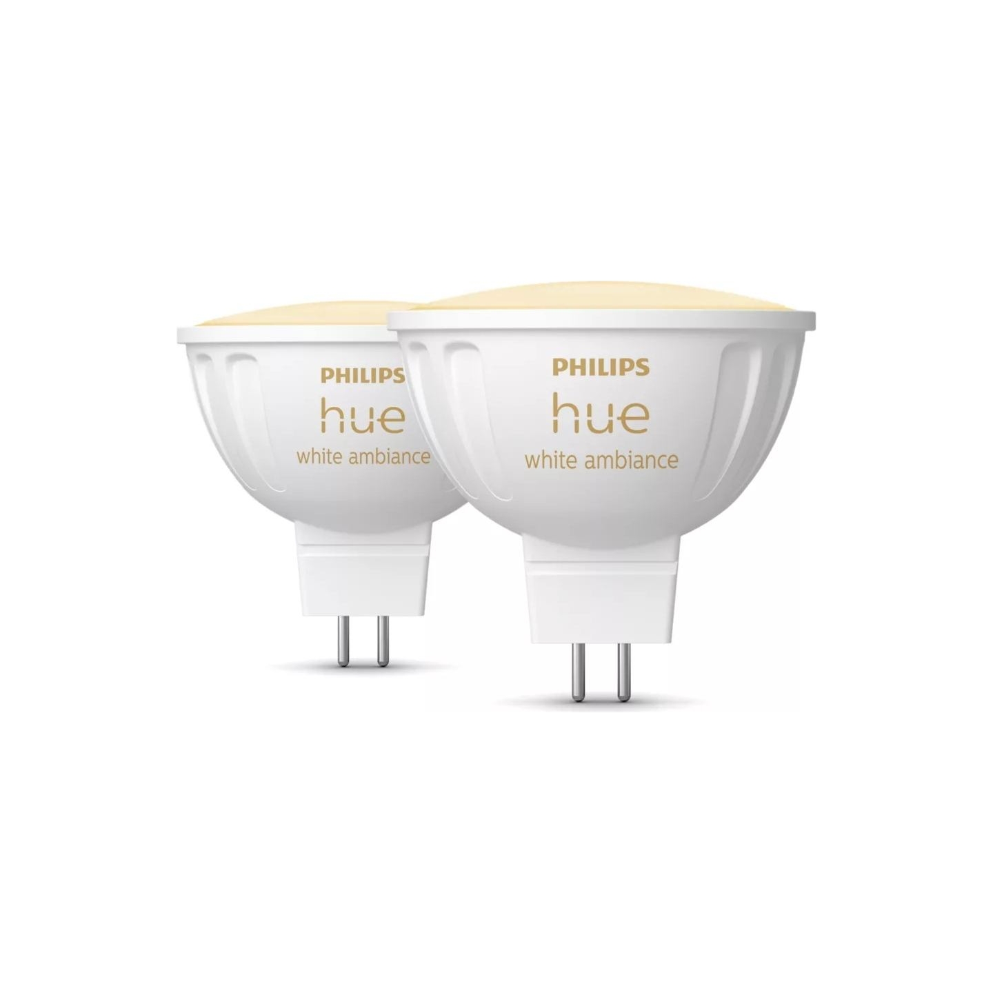 Philips Hue WA 12V MR16, 2pcs pack | GU5.3 | 5.1 W | Warm to cool white light