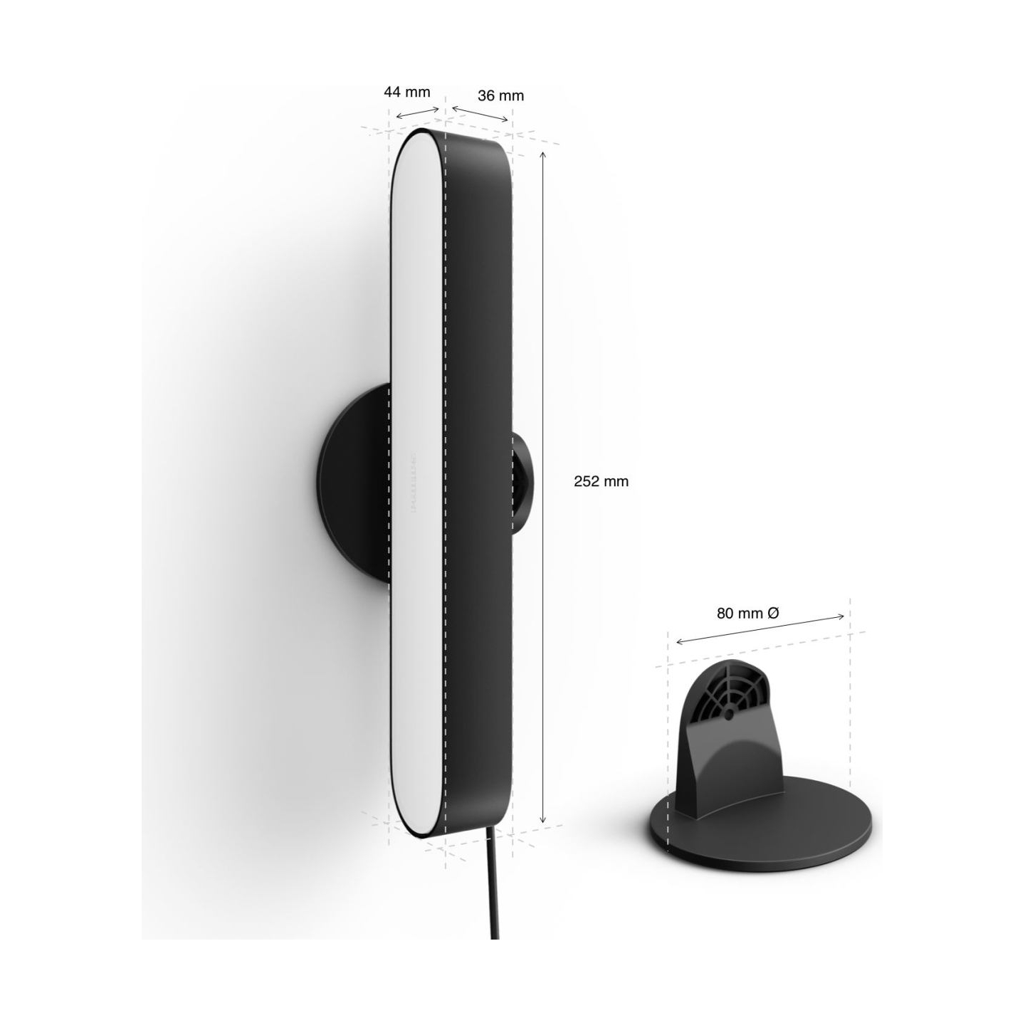 Philips Hue Play WCA Lightbar Base, Black | 42 W | 2000-6500 Hue White Colour Ambiance