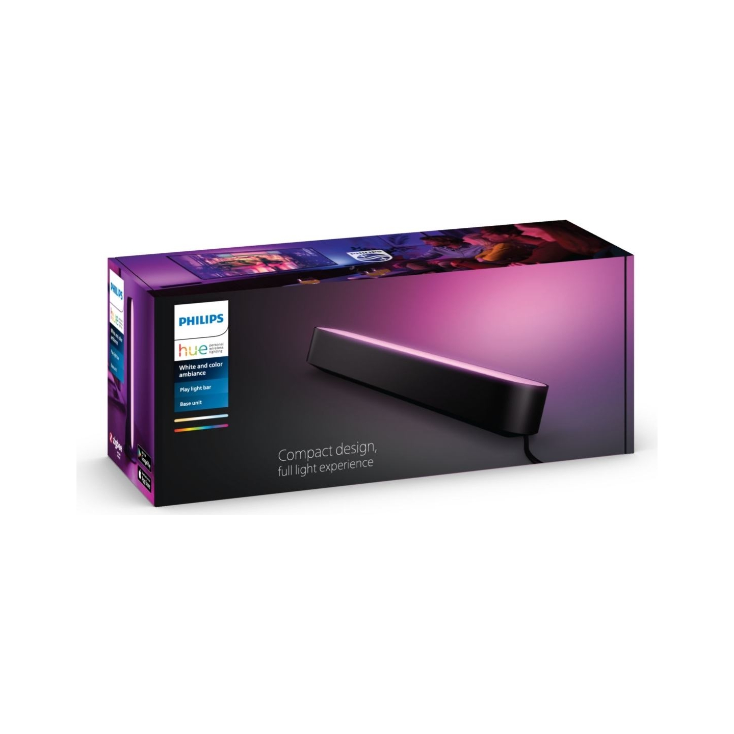 Philips Hue Play WCA Lightbar Base, Black | 42 W | 2000-6500 Hue White Colour Ambiance