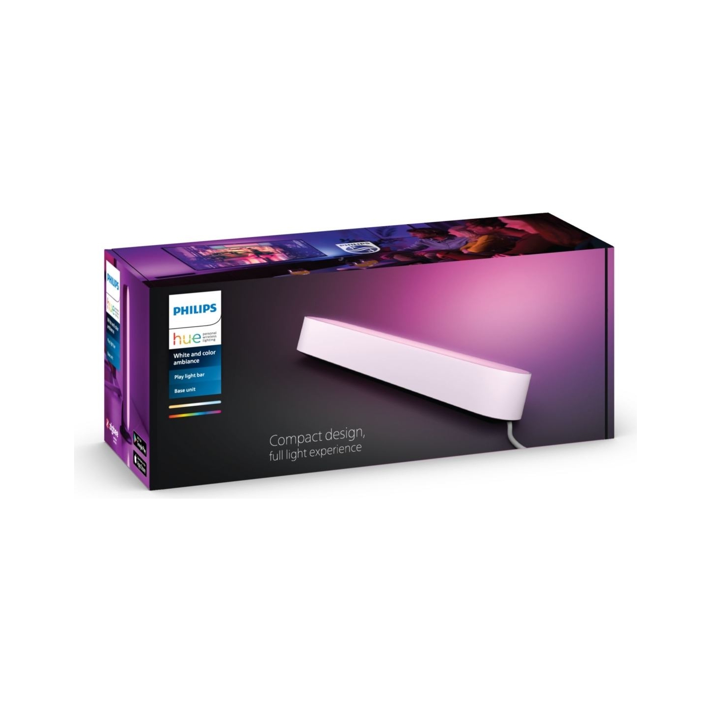 Philips Hue Play WCA Lightbar Base, White | 42 W | 2000-6500 Hue White Colour Ambiance