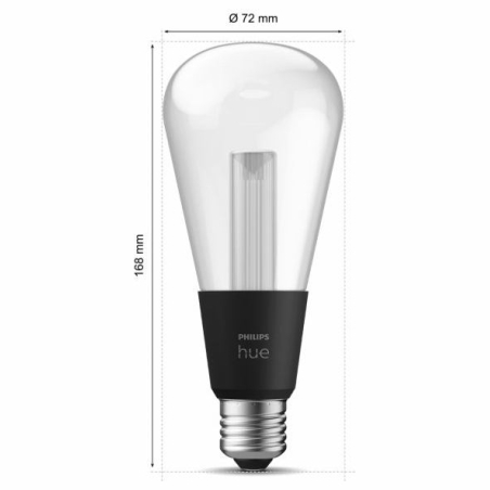 Philips Hue WCA Lightguide ST72 | E27 | 6.8 W | White and colour light