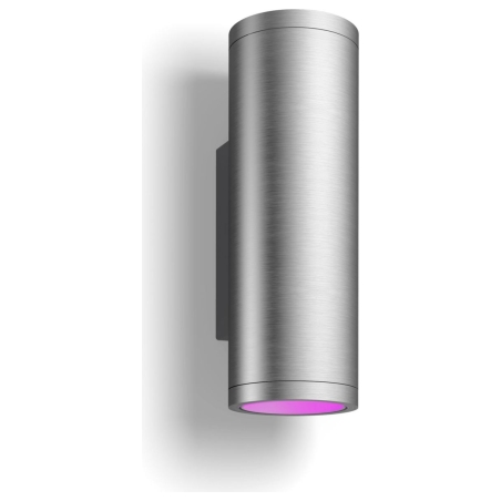 Philips Hue WCA Appear Outdoor Wall Lantern, Inox | 8 W | 2000-6500 Hue White Colour Ambiance