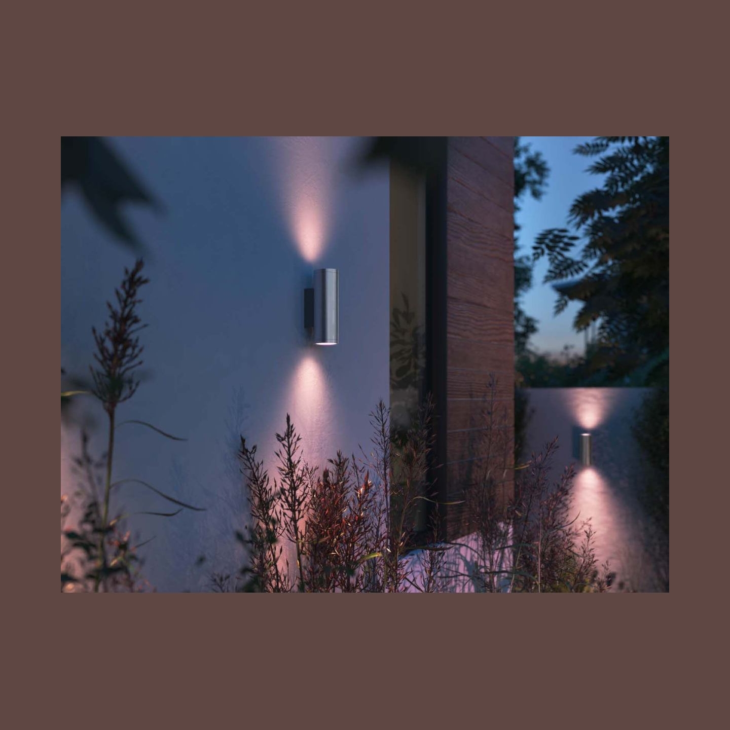 Philips Hue WCA Appear Outdoor Wall Lantern, Inox | 8 W | 2000-6500 Hue White Colour Ambiance