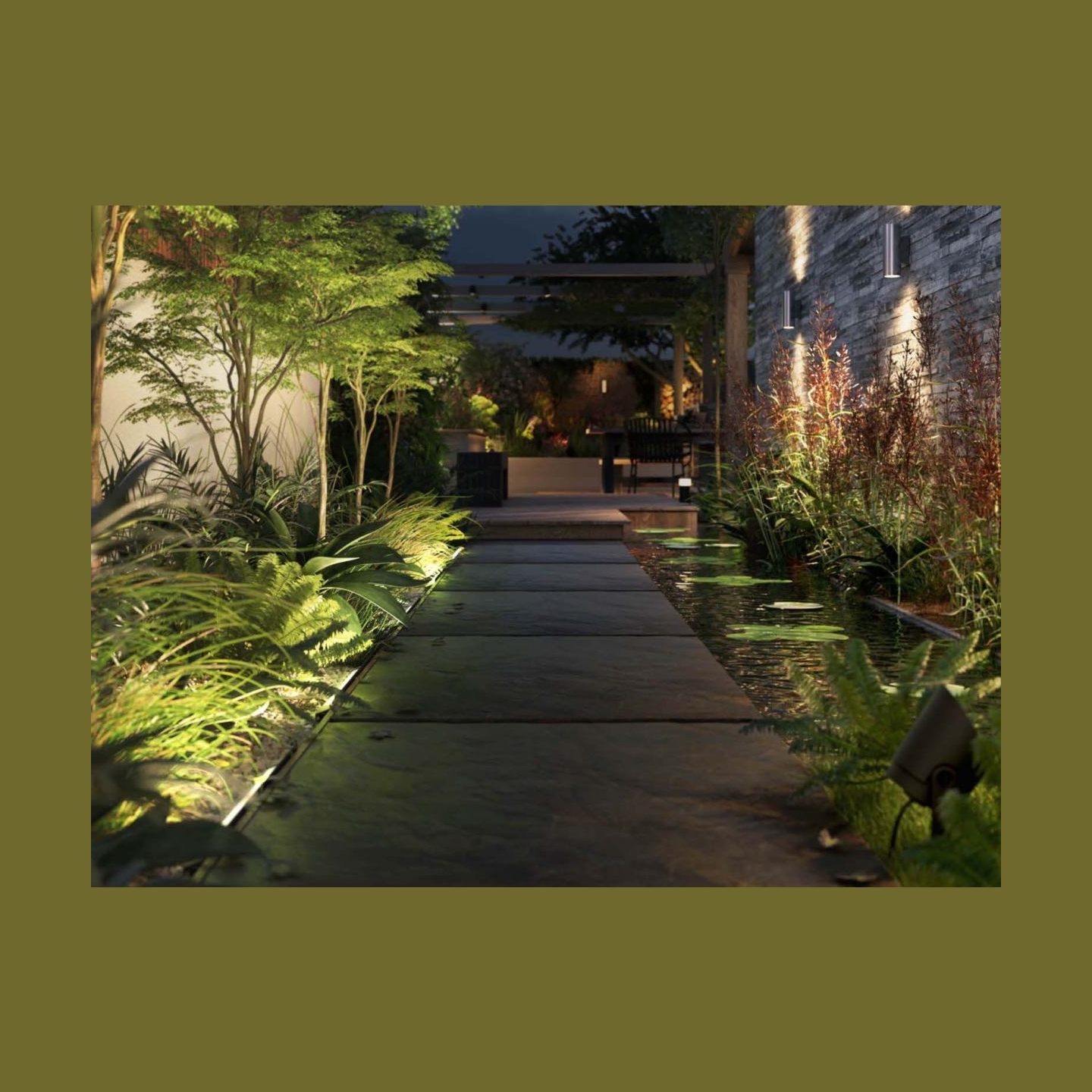 Philips Hue WCA Appear Outdoor Wall Lantern, Inox | 8 W | 2000-6500 Hue White Colour Ambiance