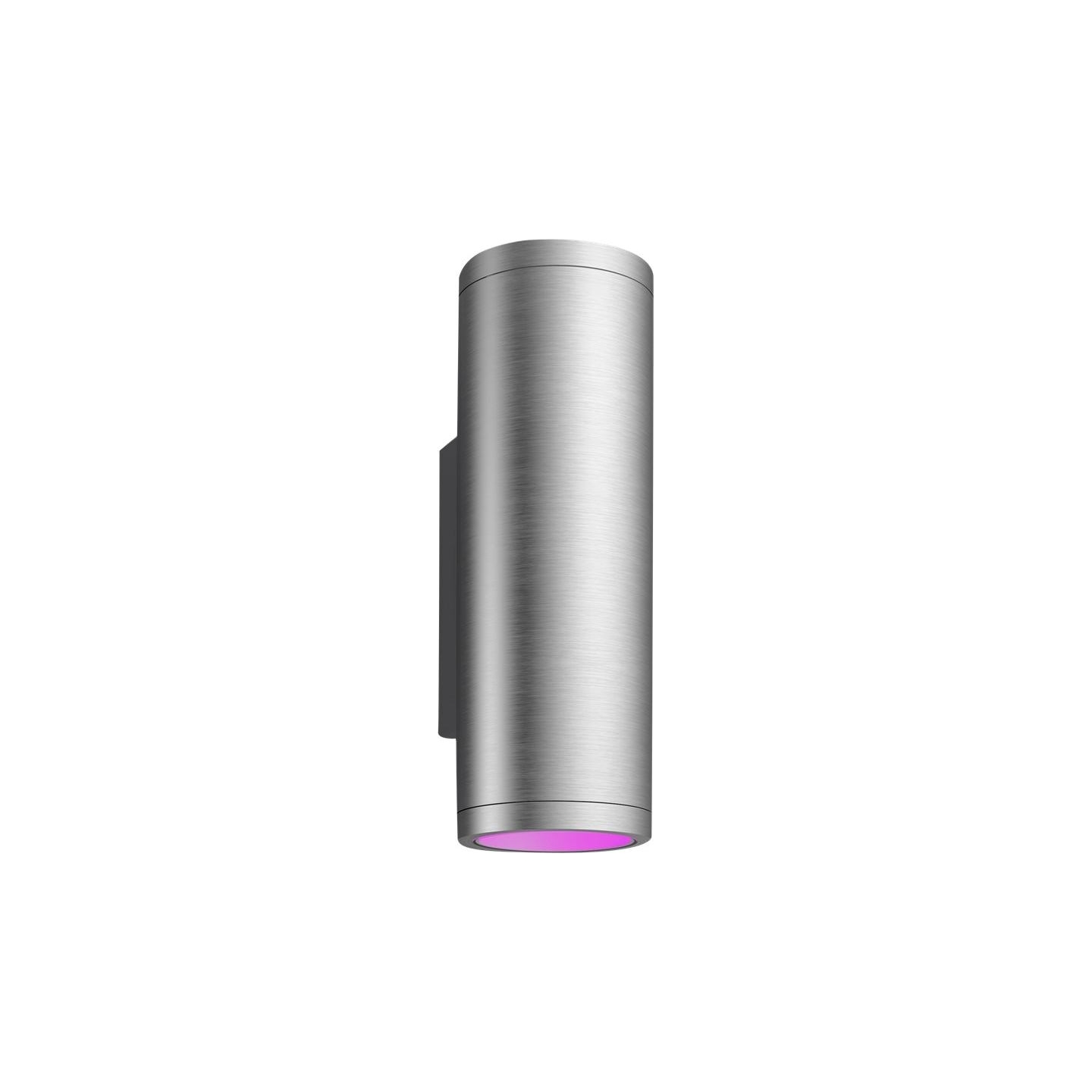 Philips Hue WCA Appear Outdoor Wall Lantern, Inox | 8 W | 2000-6500 Hue White Colour Ambiance