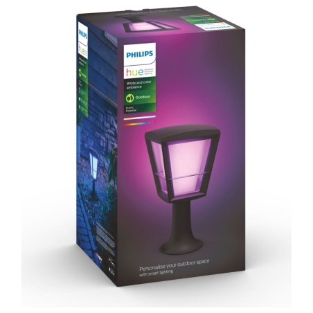 Philips Hue WCA Econic Outdoor Pedestal Lantern | 15 W | 2000-6500 Hue White Colour Ambiance