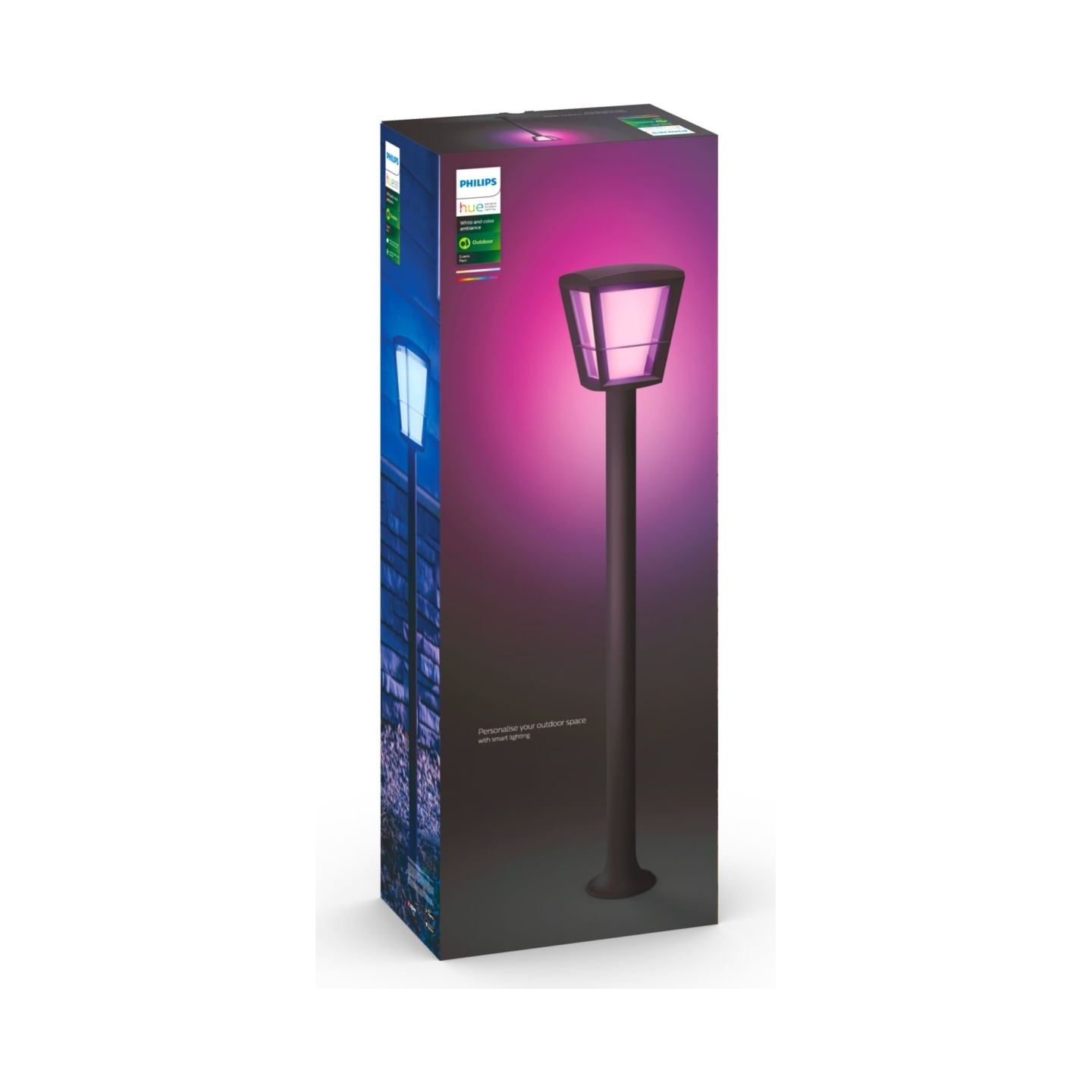 Philips Hue WCA Econic Outdoor Post Lantern | 15 W | 2000-6500 Hue White Color Ambiance