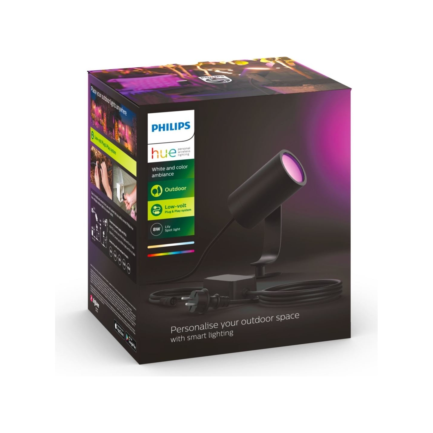 Philips Hue WCA Lily Outdoor Spot Light Base 24V | 8 W | 2200-6500 BBL CCT range