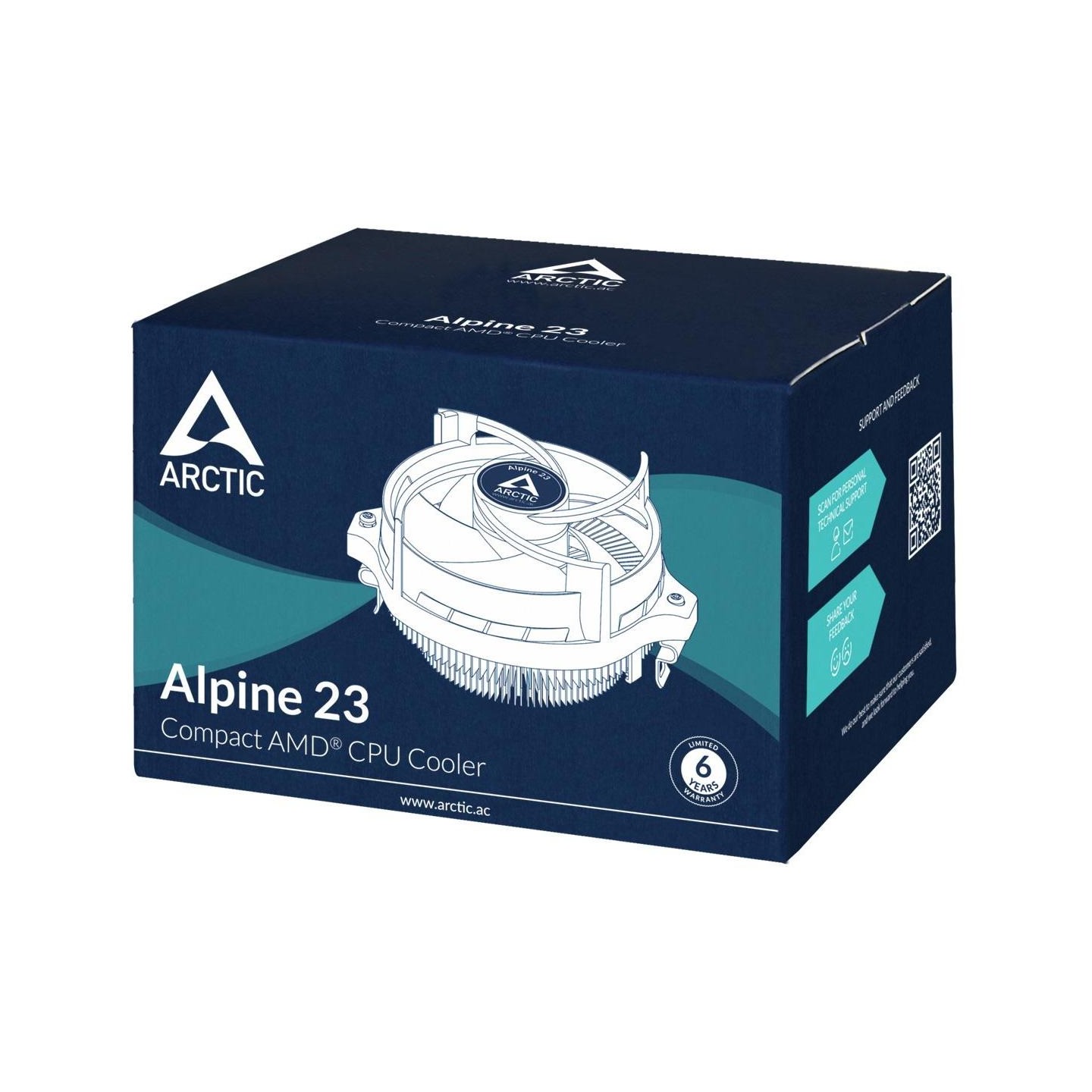 Arctic CPU COOLER SAM5/SAM4/ALPINE 23 ACALP00035A ARCTIC