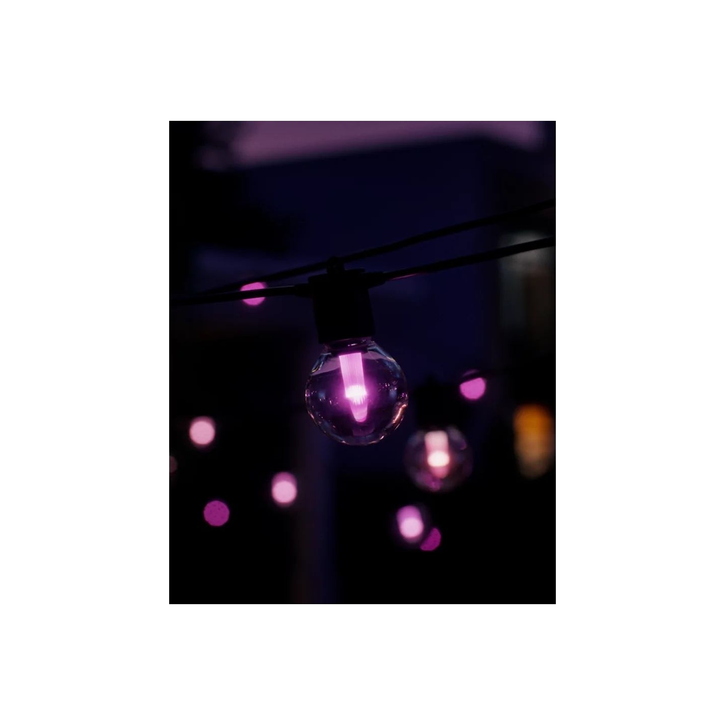 Philips Hue Festavia Globe Outdoor String Lights, 7m Extension | 30 W | Bluetooth, Zigbee