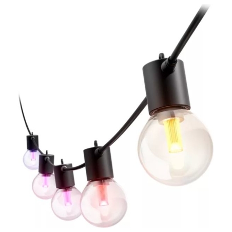 Philips Hue Hue Festavia Globe Outdoor String Lights, 21m Extension | 30 W