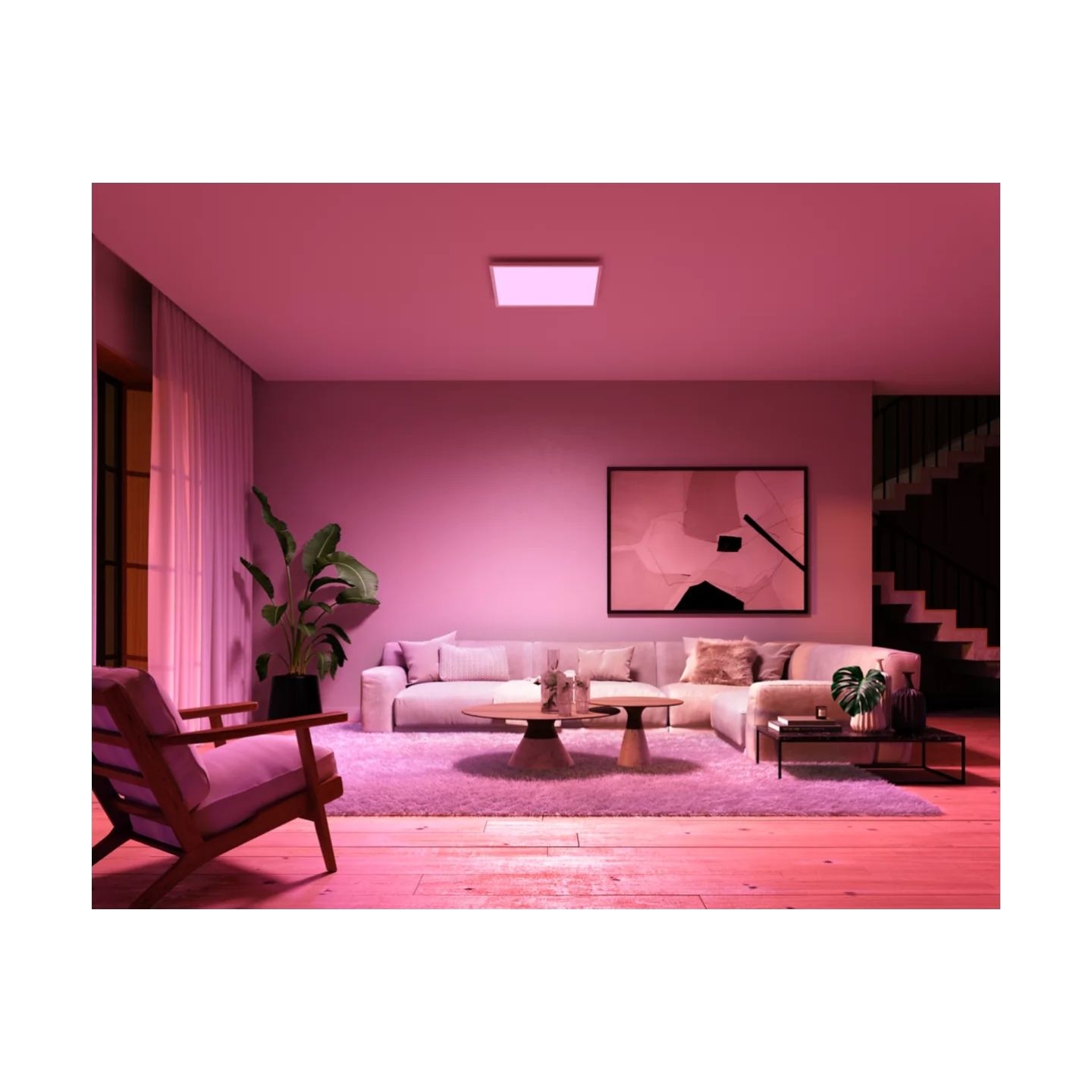 Philips Hue Surimu Square Panel Light, 60 x 60 cm | 2000-6500 Hue White Color Ambiance