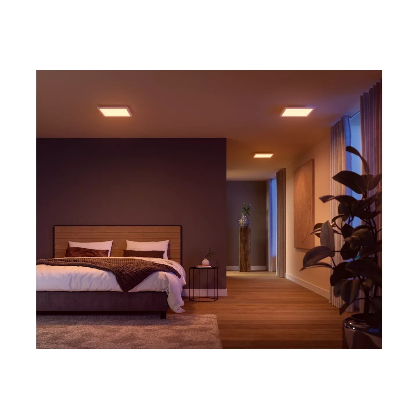 Philips Hue Surimu Panel Square Small | 2000-6500 K, Hue White and Color Ambiance