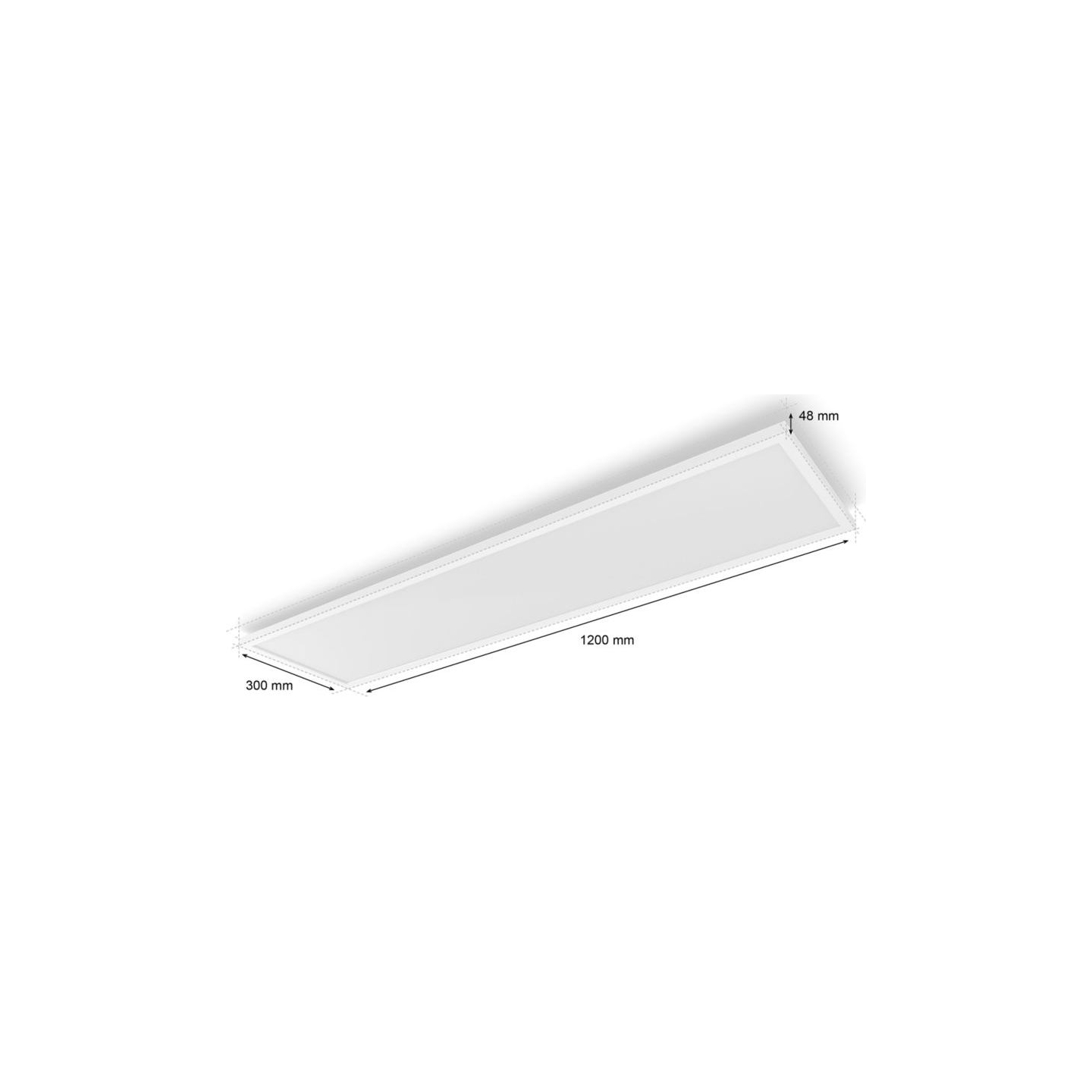 Philips Hue Surimu rectangular panel light, 120 x 30 cm | 2000-6500 Hue White Color Ambiance | Bluetooth, Zigbee