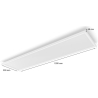 Philips Hue Surimu rectangular panel light, 120 x 30 cm | 2000-6500 Hue White Color Ambiance | Bluetooth, Zigbee