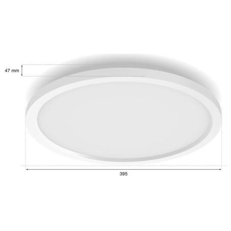 Philips Hue Surimu round panel light, 39.5 cm | Bluetooth, Zigbee