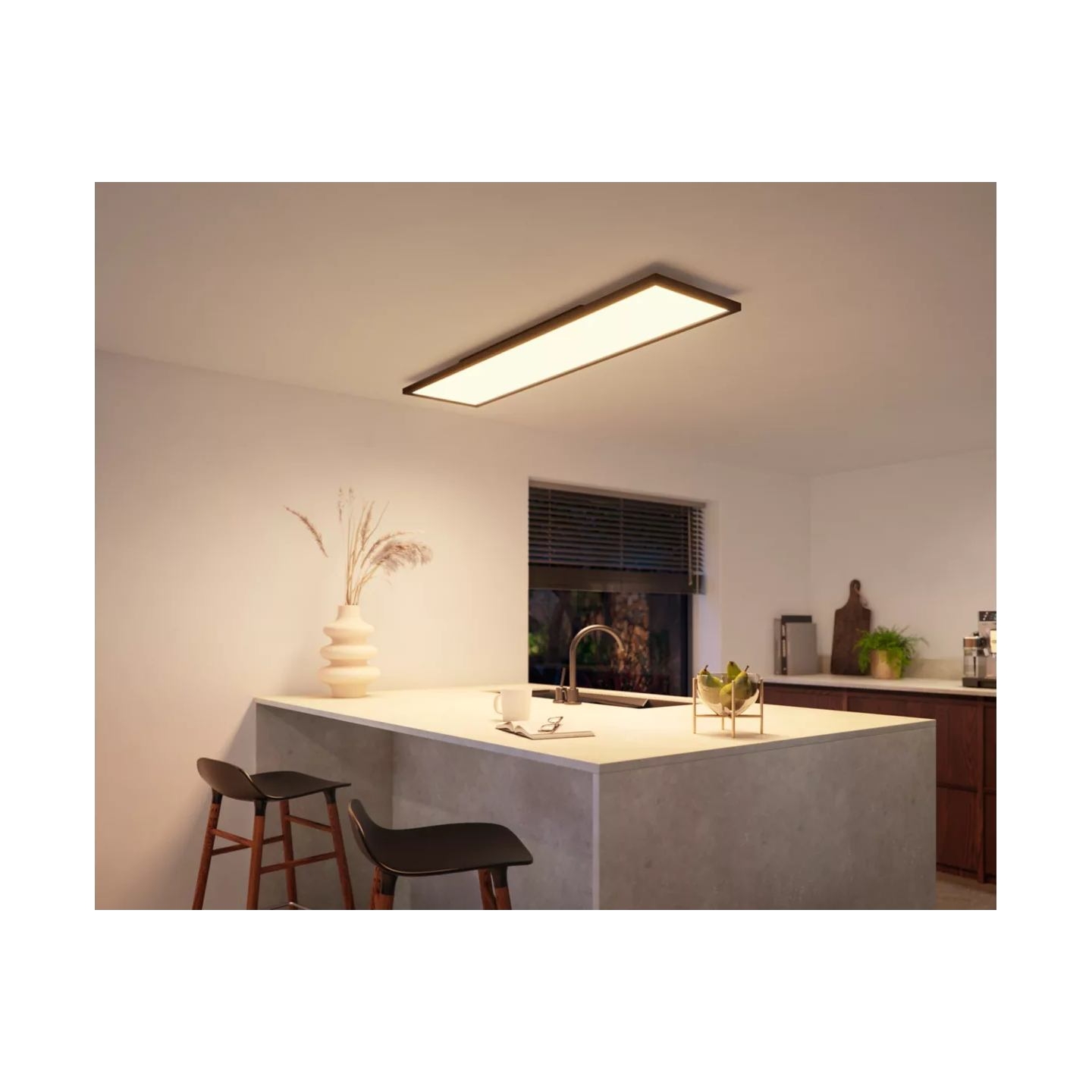 Philips Hue Aurelle rectangular panel light, Black, 120 x 30 cm | 2200-6500 Hue White Ambiance