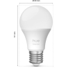 Philips Hue E WCA 806 A60 3P EU | E27 | 8 W | 16 million colours, White and colour light | Bluetooth and Zigbee