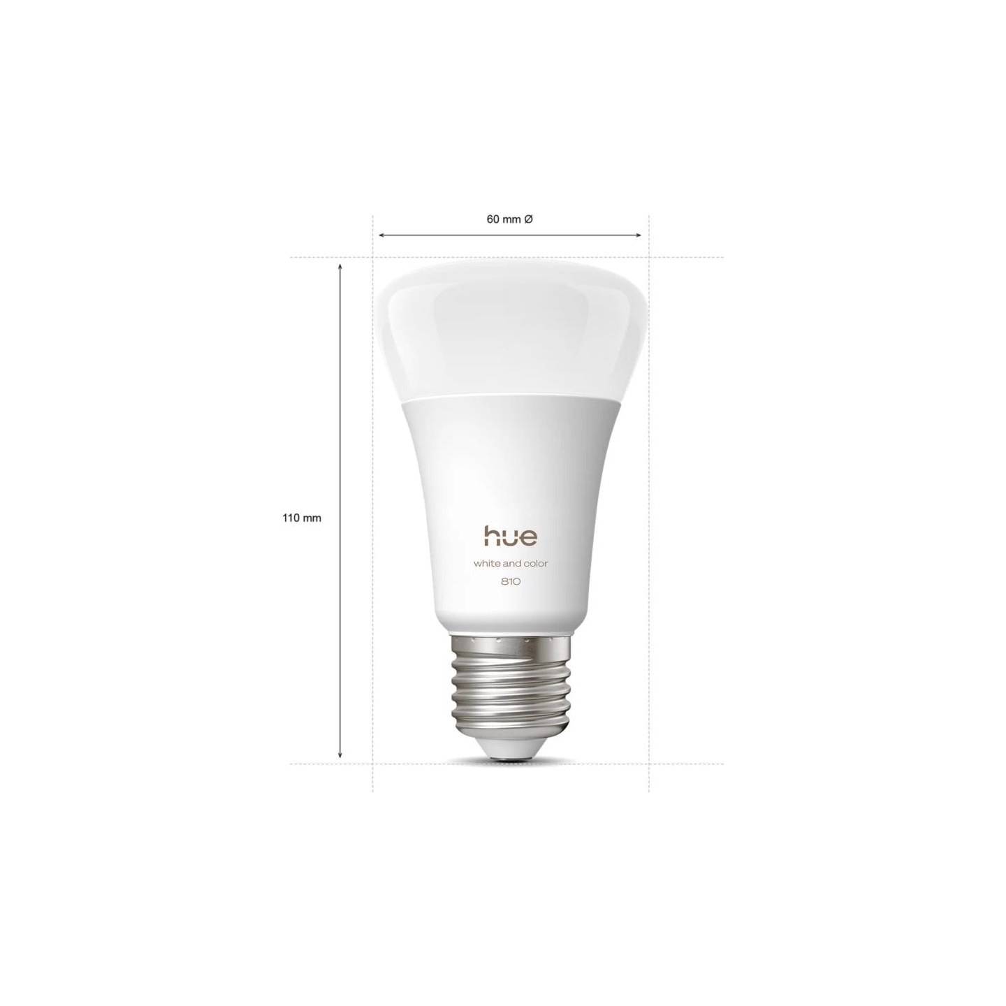 Philips Hue WCA 810 A60 E27 4P EU | E27 | 6 W | White and colour light | Bluetooth and Zigbee