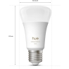 Philips Hue WA 1100 A60 1P EU | E27 | 8.1 W | Warm to cool white light | Bluetooth and Zigbee