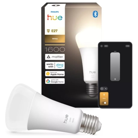 Philips Hue W 1600 A67 1P EU | E27 | 13.5 W | Soft white light | Bluetooth and Zigbee