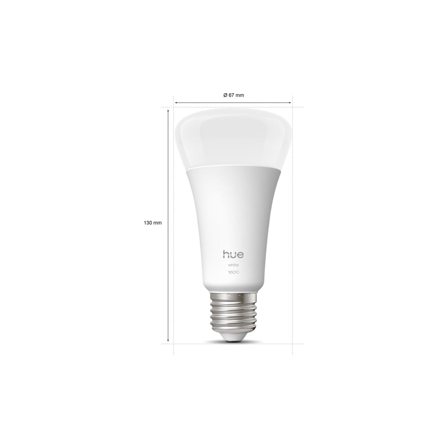 Philips Hue W 1600 A67 1P EU | E27 | 13.5 W | Soft white light | Bluetooth and Zigbee