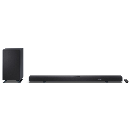 Sharp | 5.1.2 Dolby Atmos/DTS:X Soundbar with Wireless Subwoofer | HT-SBW55121(BK) | Bluetooth