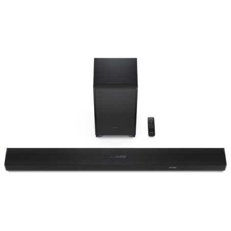 Sharp | 5.1.2 Dolby Atmos/DTS:X Soundbar with Wireless Subwoofer | HT-SBW55121(BK) | Bluetooth