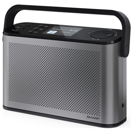Sharp OSAKA Stereo Portable Digital Radio | DR-P540(GY) | USB port | Bluetooth | FM radio | Wireless connection
