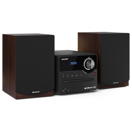 Sharp | Hi-Fi Micro System | XL-B517D(BR) | Brown | USB port | AUX in | Bluetooth | CD player | FM radio | Wireless connection