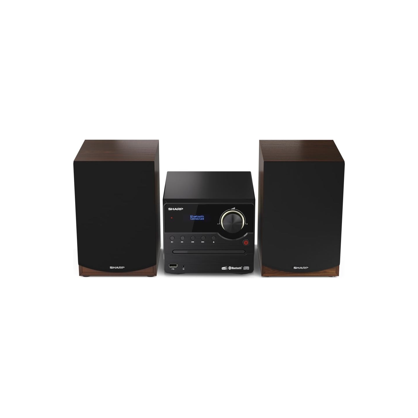 Sharp | Hi-Fi Micro System | XL-B517D(BR) | Brown | USB port | AUX in | Bluetooth | CD player | FM radio | Wireless connection