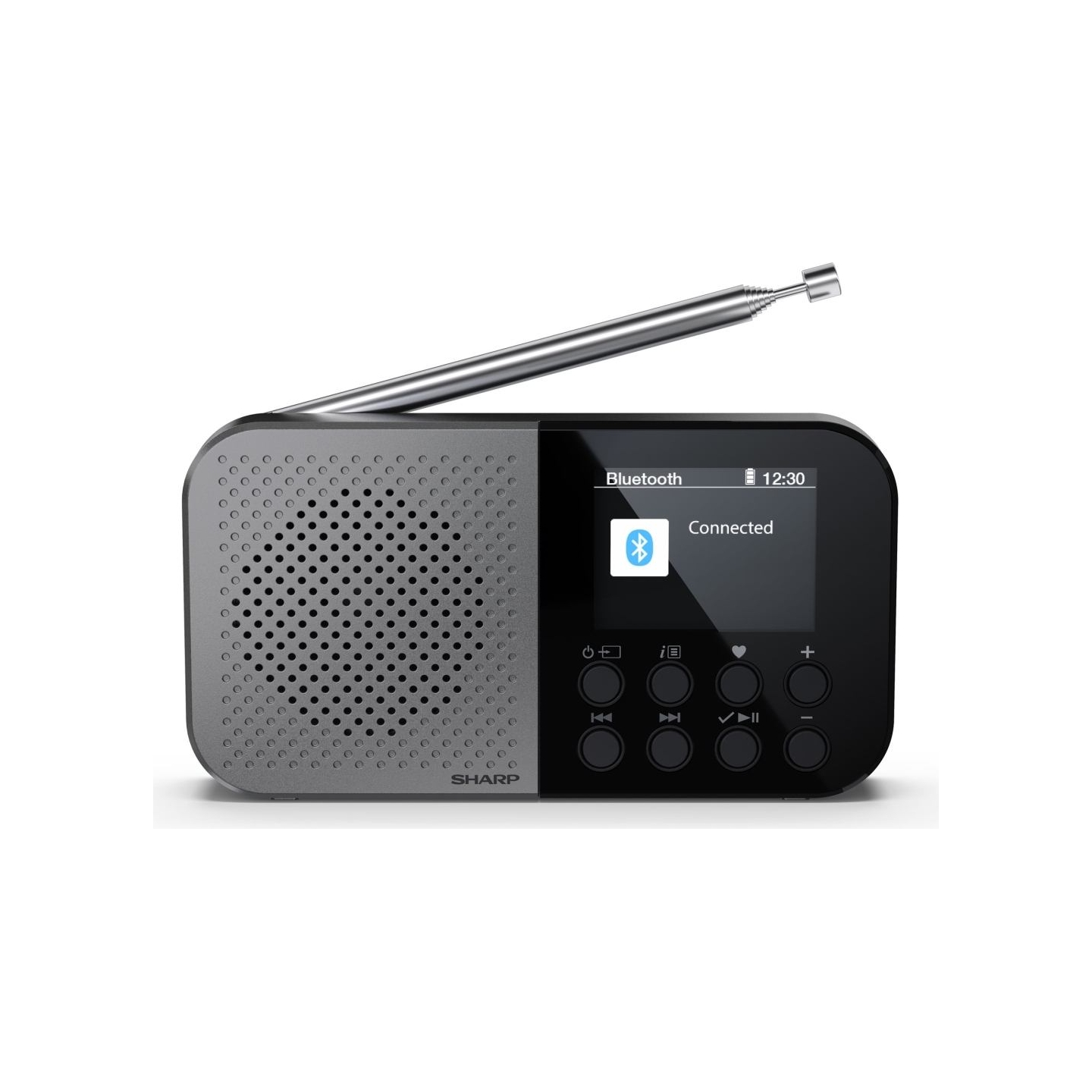 Sharp OSAKA Pocket/Handheld Portable Digital Radio | DR-P520(GY) | Bluetooth
