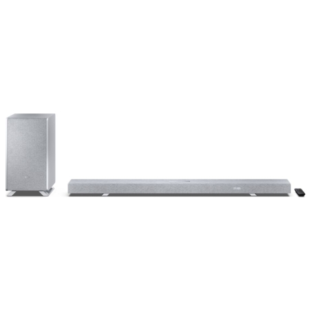 Sharp | 5.1.2 Dolby Atmos/DTS:X Soundbar with Wireless Subwoofer | HT-SBW55121(SL) | Bluetooth