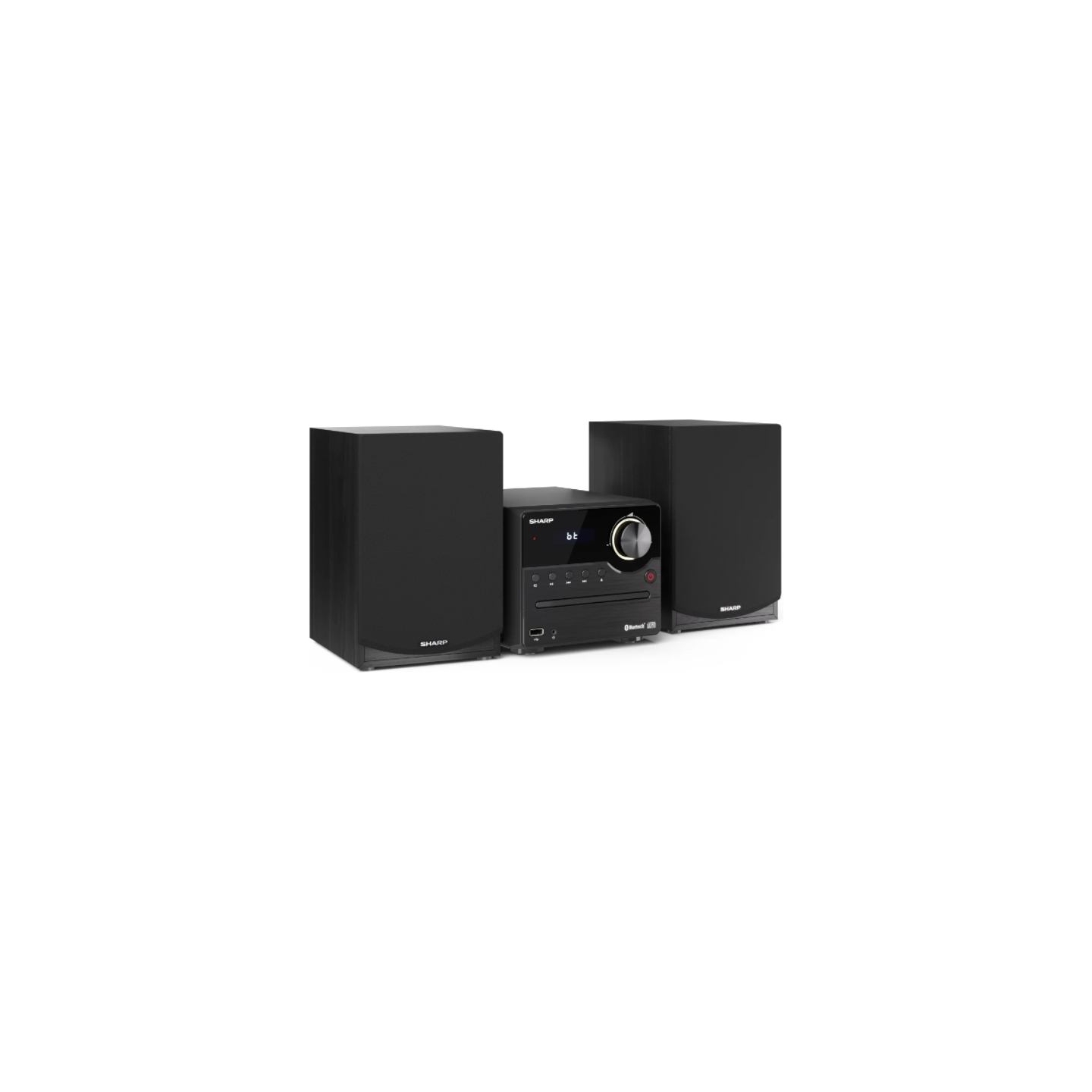 Sharp XL-B512(BK) Hi-Fi Micro System, CD/FM/USB/Bluetooth v5.0, 45W, Black | Sharp | Hi-Fi Micro System | XL-B512(BK) | Black | 