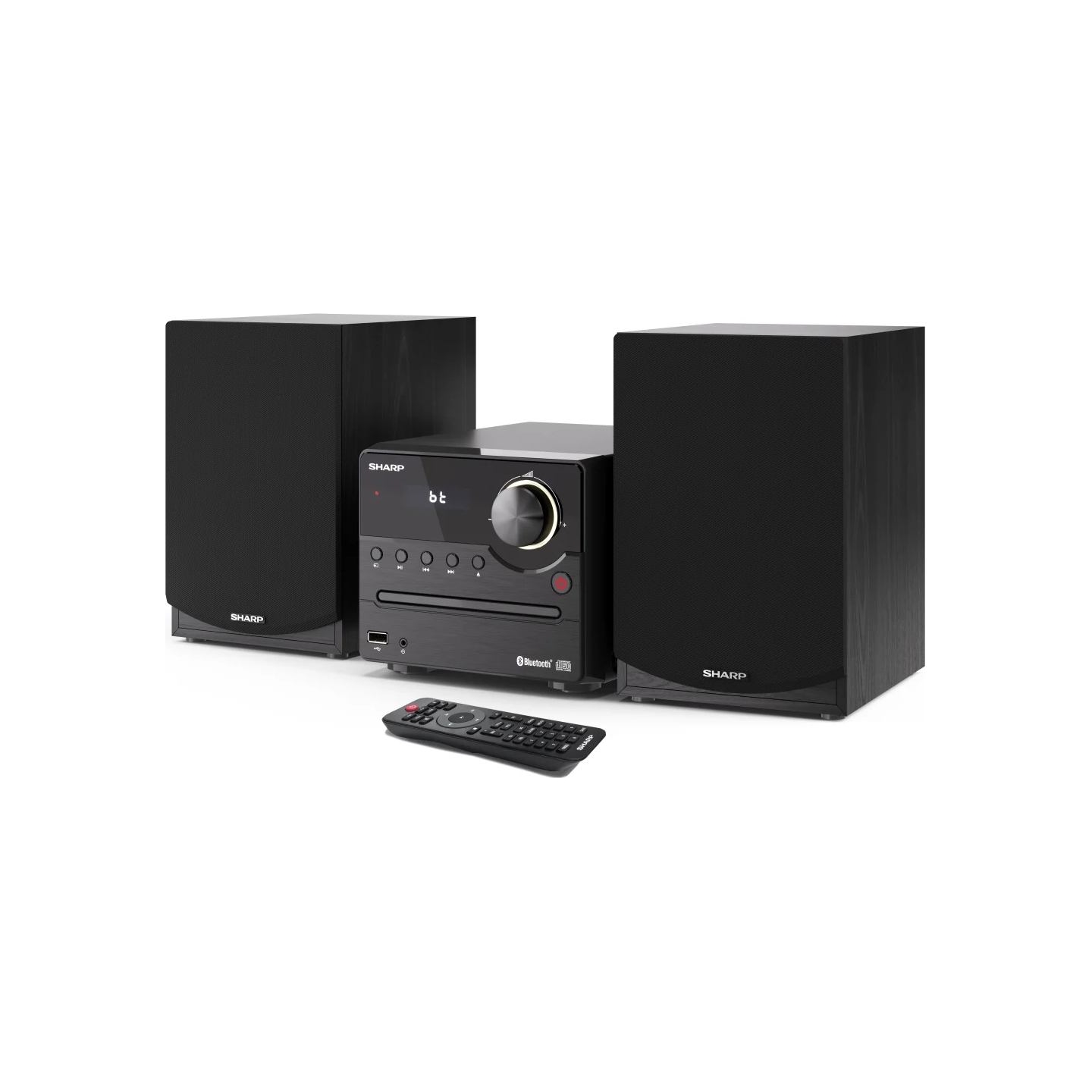 Sharp XL-B512(BK) Hi-Fi Micro System, CD/FM/USB/Bluetooth v5.0, 45W, Black | Sharp | Hi-Fi Micro System | XL-B512(BK) | Black | 