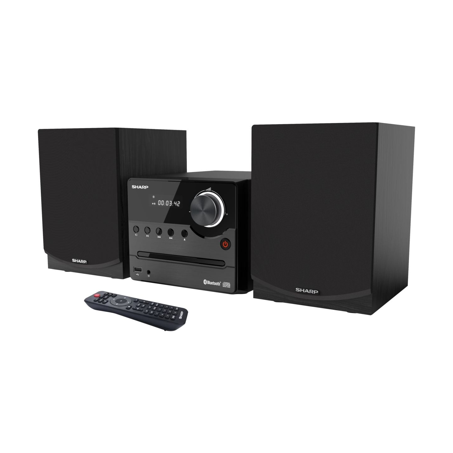 Sharp XL-B512(BK) Hi-Fi Micro System, CD/FM/USB/Bluetooth v5.0, 45W, Black | Sharp | Hi-Fi Micro System | XL-B512(BK) | Black | 