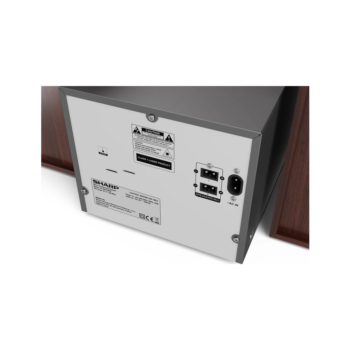 Sharp XL-B512(BR) Hi-Fi Micro System, CD/FM/USB/Bluetooth v5.0, 45W, Brown | Sharp | Hi-Fi Micro System | XL-B512(BR) | Brown | 