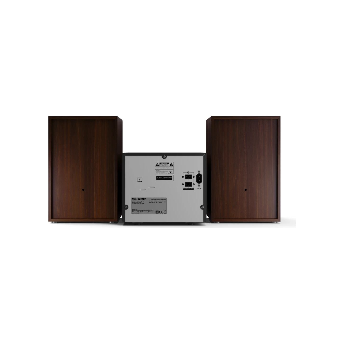 Sharp XL-B512(BR) Hi-Fi Micro System, CD/FM/USB/Bluetooth v5.0, 45W, Brown | Sharp | Hi-Fi Micro System | XL-B512(BR) | Brown | 