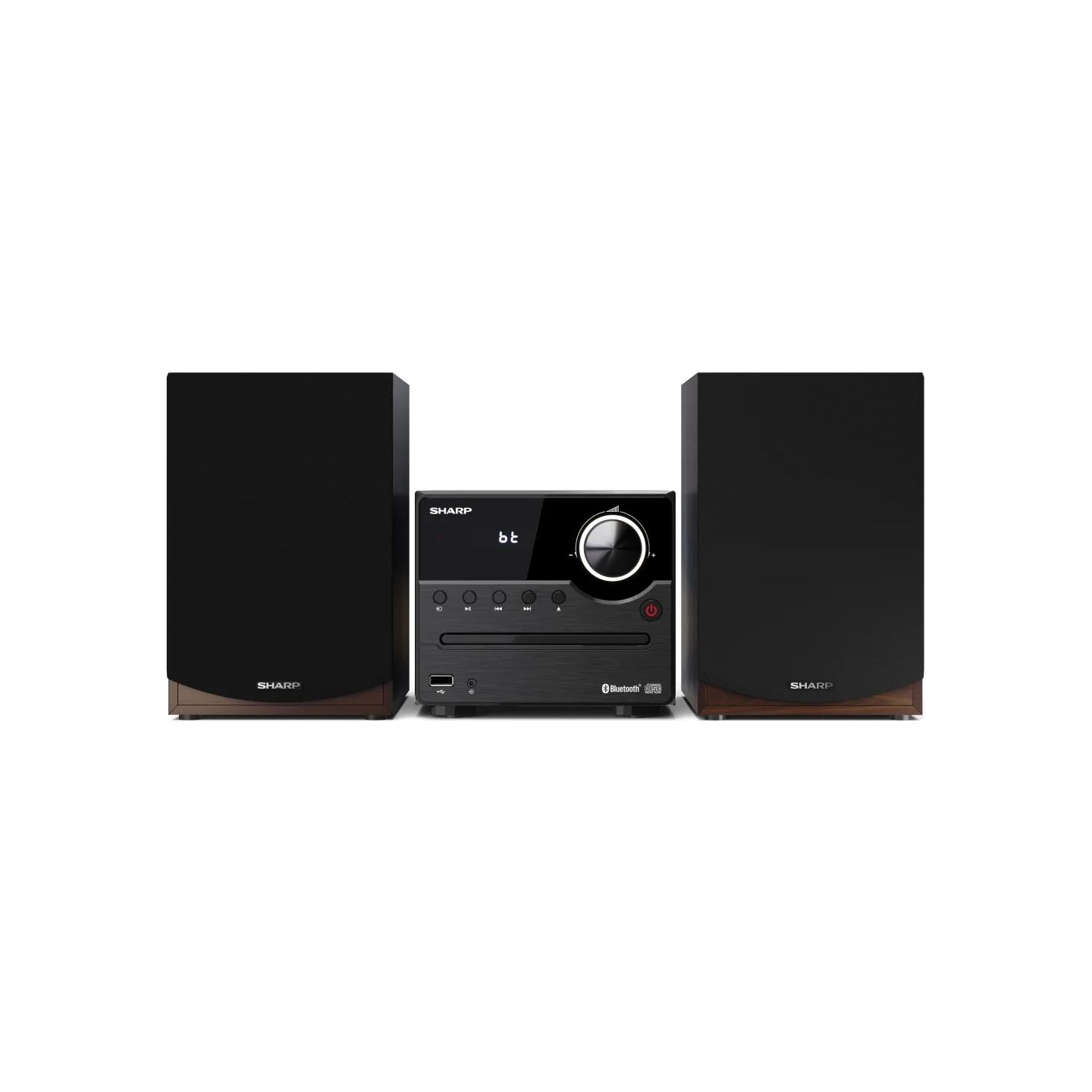 Sharp XL-B512(BR) Hi-Fi Micro System, CD/FM/USB/Bluetooth v5.0, 45W, Brown | Sharp | Hi-Fi Micro System | XL-B512(BR) | Brown | 
